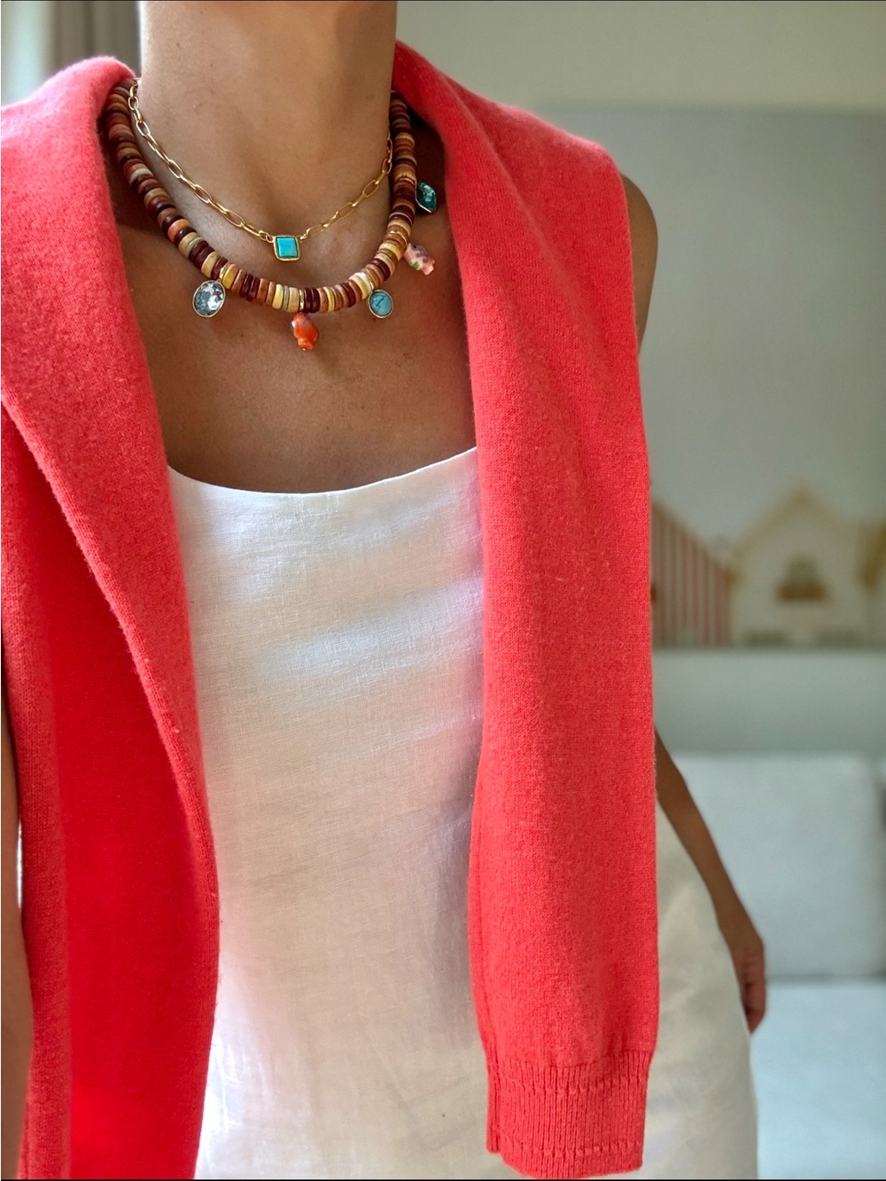 J. Crew Linen-blend squareneck shift dress - Picture 7 of 8